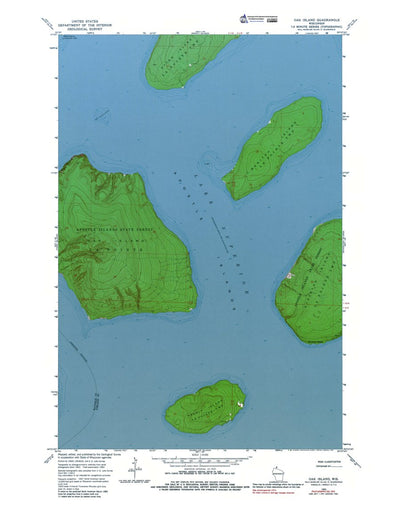 Western Michigan University WI-Oak Island: Authoritative US Topos 1963 digital map