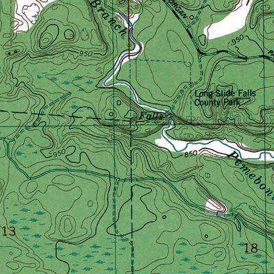Western Michigan University WI-Pembine: Authoritative US Topos 1982 digital map