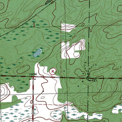 Western Michigan University WI-Pioneer Lake: Authoritative US Topos 1981 digital map