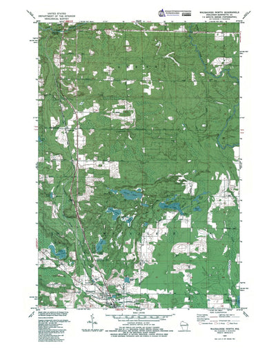 Western Michigan University WI-Wausaukee North: Authoritative US Topos 1982 digital map