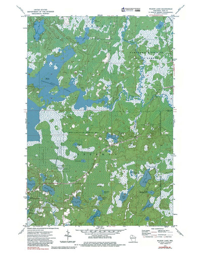 Western Michigan University WI-Wilson Lake: Authoritative US Topos 1973 digital map