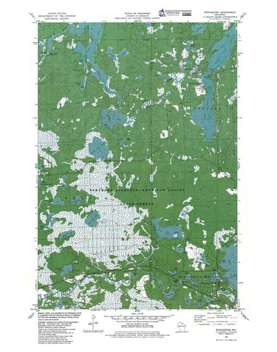 Western Michigan University WI-Winchester: Authoritative US Topos 1981 digital map
