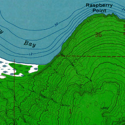 Western Michigan University WI-York Island: Authoritative US Topos 1964 digital map