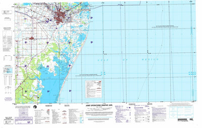WhatIs.At Brownsville, 1993, 3rd edition of JOG Air NG-14-9 at 250000 scale digital map