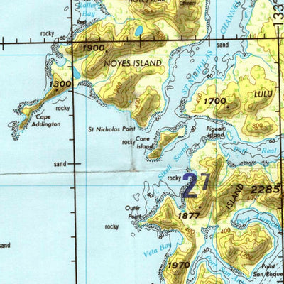 WhatIs.At Craig, Alaska, 1980, 2nd edition of JOG Air NN-8-3 at 250000 scale digital map