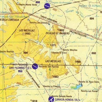 WhatIs.At Nueva Rosita, 1993, 2nd edition of JOG Air NG-14-1 at 250000 scale digital map