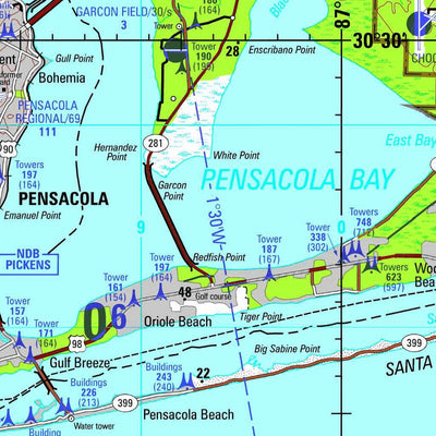 WhatIs.At Pensacola, 2008, 6th edition of JOG Air NH-16-5 at 250000 scale digital map
