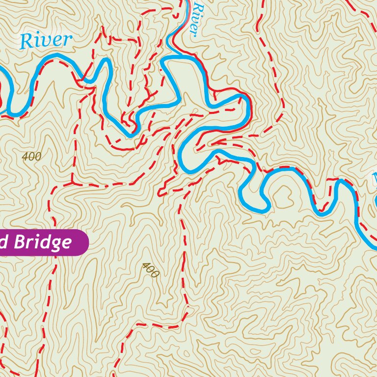 Mitchell River Raft Map Mitchell River - Waterford to Glenaladale - Whitewater Kayaking Map by ...