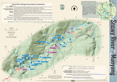 Snowy River 2 - Munyang to Island Bend - Whitewater Map Preview 1