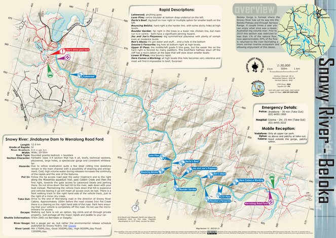 Snowy River 4 - Beloka Gorge - Whitewater Map by WHCC and MUMC | Avenza ...