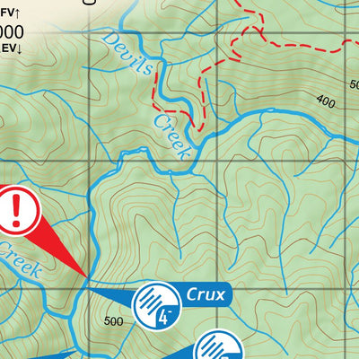Swampy Plain River - Whitewater Kayaking Map Preview 2