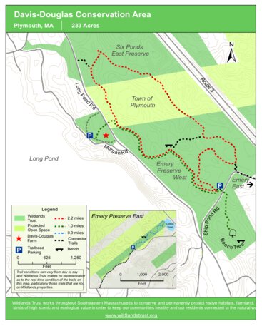 Wildlands Trust - Davis-Douglas Conservation Area - Plymouth MA Map by ...