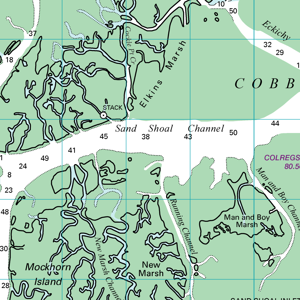 Chesapeake Bay: Cape Charles to Great Machipongo Inlet Map by Williams ...