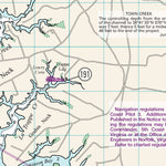 Williams & Heintz Map Corporation Chesapeake Bay: Choptank River from Choptank Light digital map