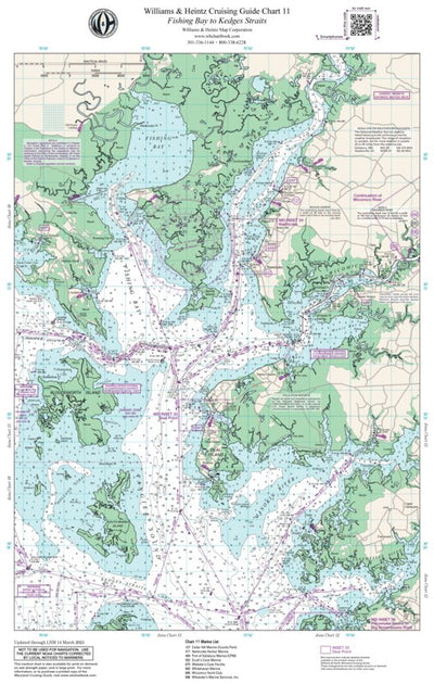 Williams & Heintz Map Corporation Chesapeake Bay: Fishing Bay to Kedges Straits digital map