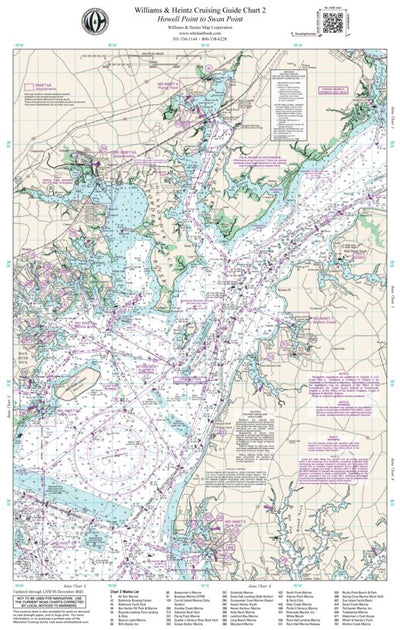 Williams & Heintz Map Corporation Chesapeake Bay: Howell Point to Swan Point digital map