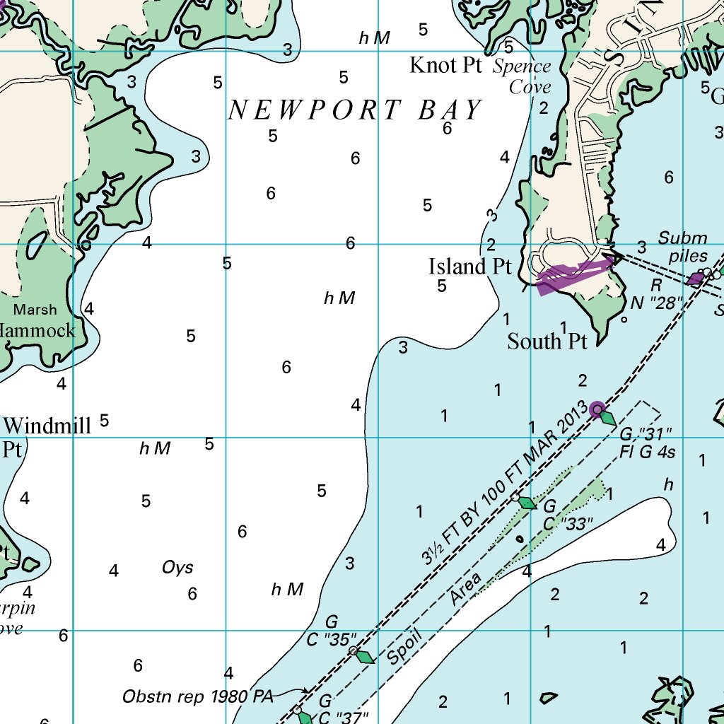 Chincoteague Island to Ocean City Inlet Map by Williams & Heintz