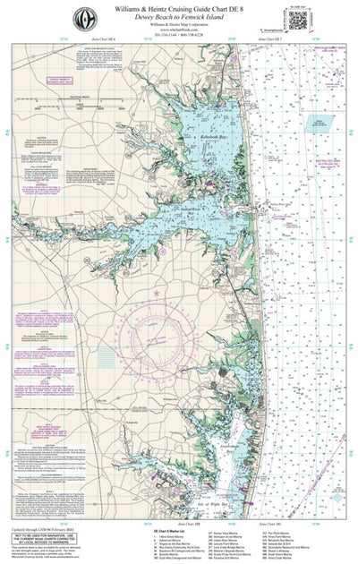 Williams & Heintz Map Corporation Delaware Bay: Dewey Beach to Fenwick Island digital map