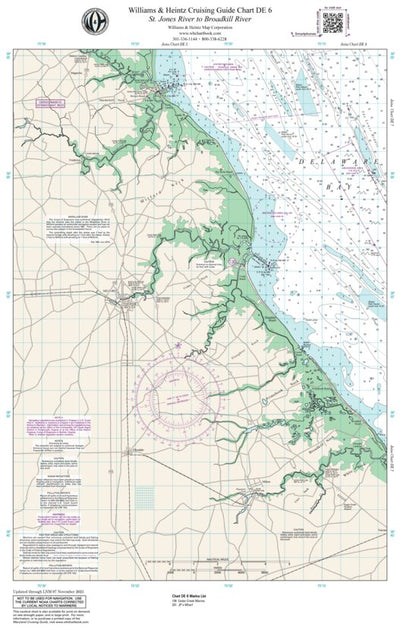Williams & Heintz Map Corporation Delaware Bay: St. Jones River to Broadkill River digital map