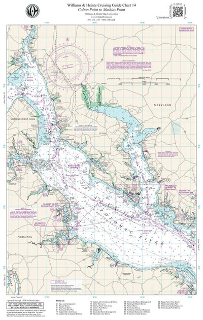 Williams & Heintz Map Corporation Potomac River: Colton Point to Mathias Point digital map
