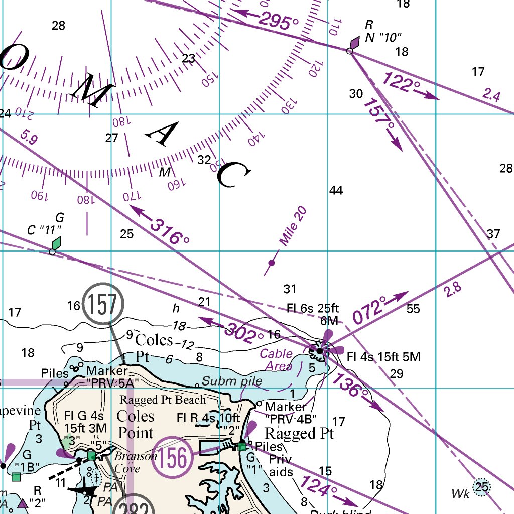 Potomac River: St. George Island to Breton Bay Map by Williams & Heintz ...