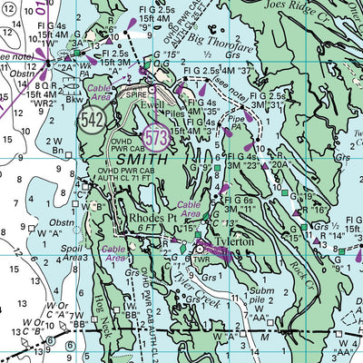 Williams & Heintz Map Corporation W&H Chart 17 Hooper Strait to Smith Island (Tangier Sound) digital map