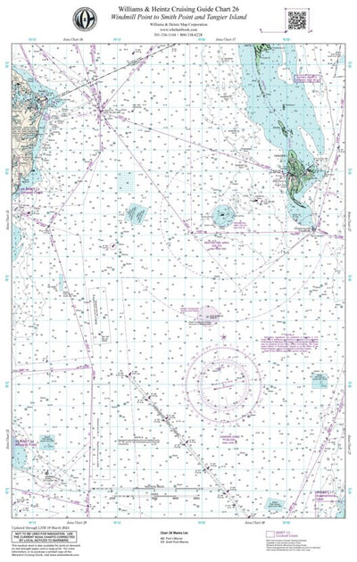 Williams & Heintz Map Corporation WH Chart 26, Windmill Point to Smith Point and Tangier Island digital map
