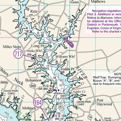 Williams & Heintz Map Corporation WH Chart 29, York River to Rappahannock River digital map