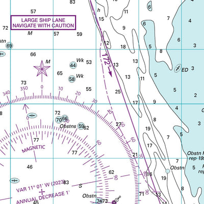 Williams & Heintz Map Corporation WH Chart 8, Sharps Island Light to Cove Point digital map