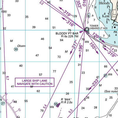 Williams & Heintz Map Corporation WHMAP Chart 5, Sandy Point to Tilghman's Island digital map