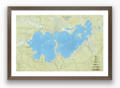WisCartography Archibald Lake, Oconto County, Wisconsin digital map