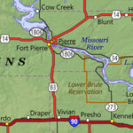 World Sites Atlas South Dakota Highway Map digital map