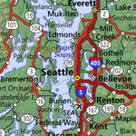 World Sites Atlas Washington Highway Map digital map