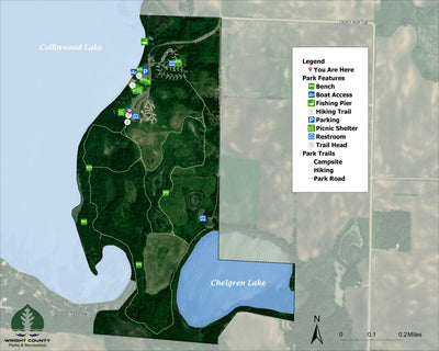 Wright County Parks and Recreation Collinwood Regional Park & Campground digital map