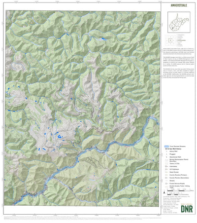 WV Division of Natural Resources Amherstdale Quad Topo - WVDNR digital map
