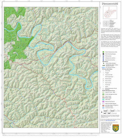 WV Division of Natural Resources Annamoriah Quad Topo - WVDNR bundle exclusive