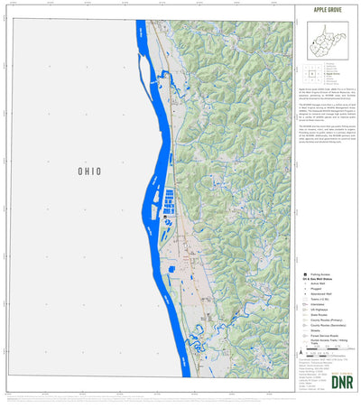 WV Division of Natural Resources Apple Grove Quad Topo - WVDNR digital map