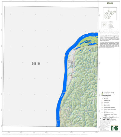 WV Division of Natural Resources Athalia Quad Topo - WVDNR digital map