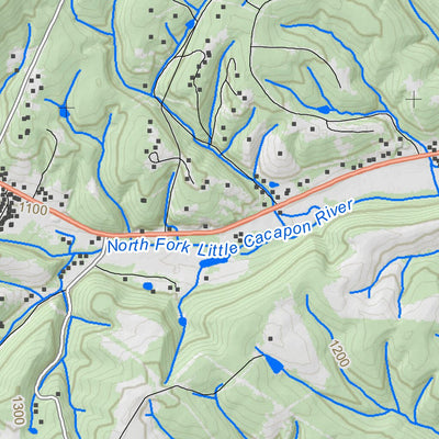 WV Division of Natural Resources Augusta Quad Topo - WVDNR digital map