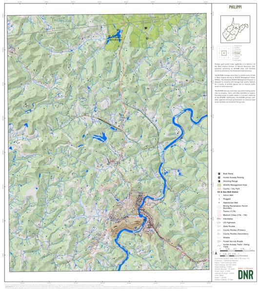 Barbour County, WV Quad Maps - Bundle Map by WV Division of Natural ...