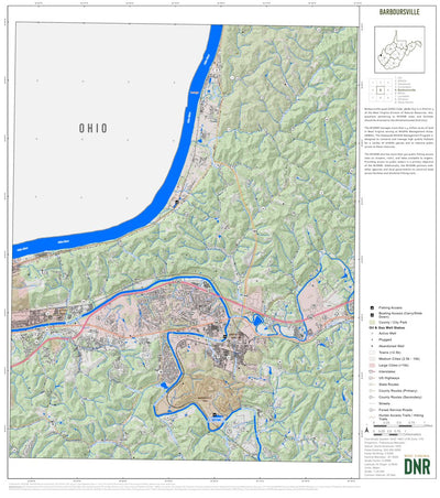 WV Division of Natural Resources Barboursville Quad Topo - WVDNR digital map