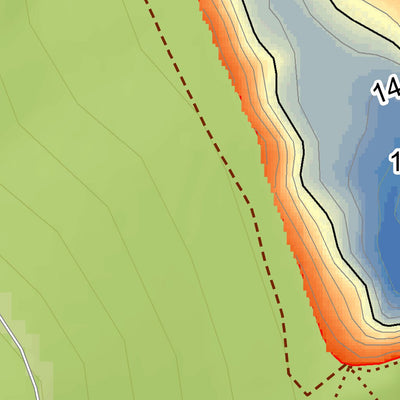 WV Division of Natural Resources Bear Rock Lakes Fishing Guide (Large) digital map
