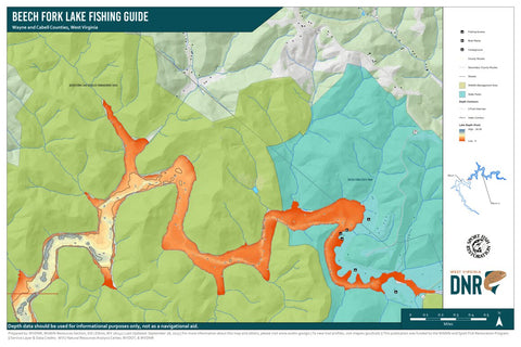 WV Division of Natural Resources Beech Fork Lake Fishing Guide (Large 2/2) bundle exclusive