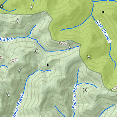 WV Division of Natural Resources Big Creek Quad Topo - WVDNR digital map