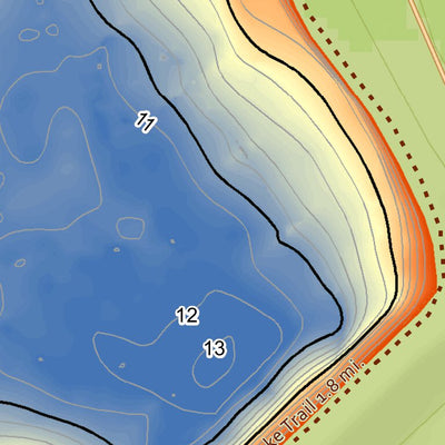 WV Division of Natural Resources Big Ditch Lake Fishing Guide digital map