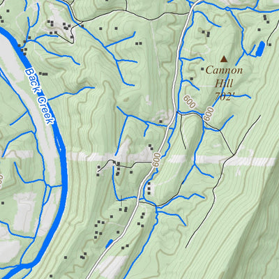 WV Division of Natural Resources Big Pool Quad Topo - WVDNR digital map