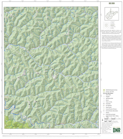 WV Division of Natural Resources Big Run Quad Topo - WVDNR digital map