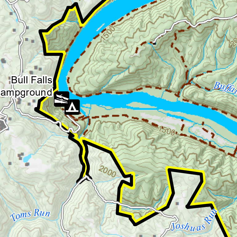 Bluestone Lake Wildlife Management Area Map by WV Division of Natural ...