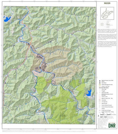 WV Division of Natural Resources Boone County, WV Quad Maps - Bundle bundle