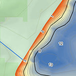 WV Division of Natural Resources Brandywine Lake Fishing Guide digital map